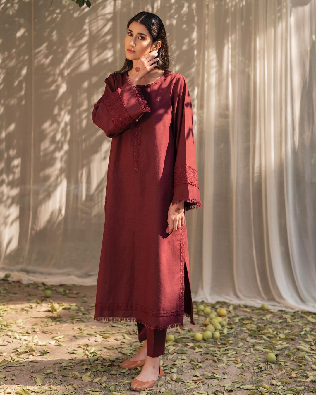 CRIMSON | 2pc stitched outfit