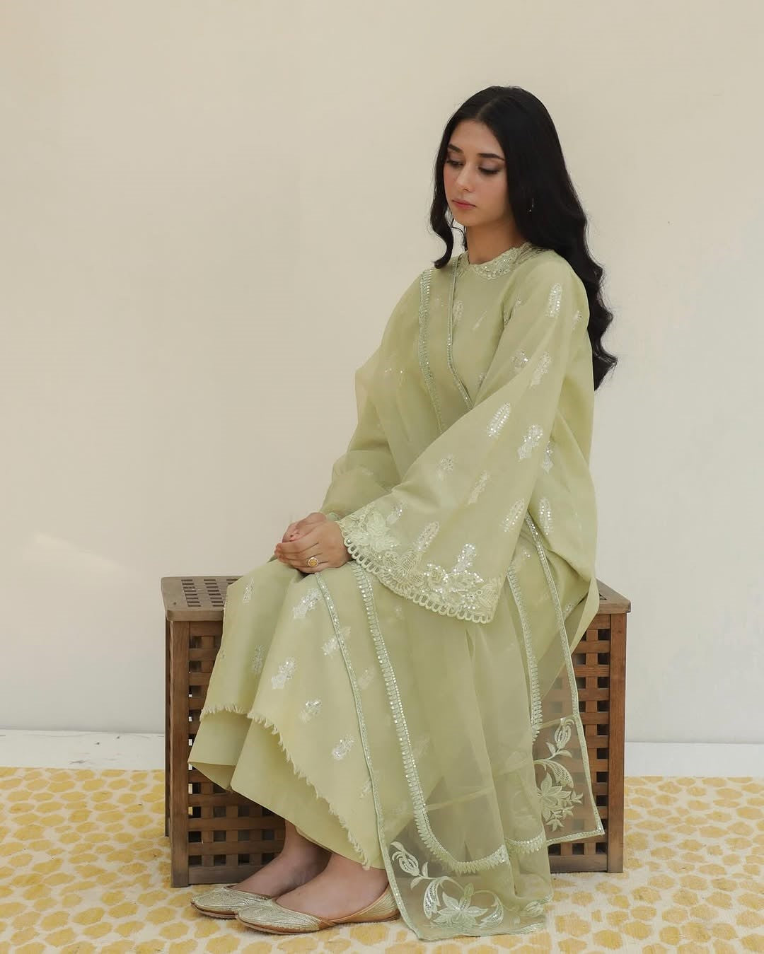 Mint Glow | 3-Piece Stitched Eid Arrival