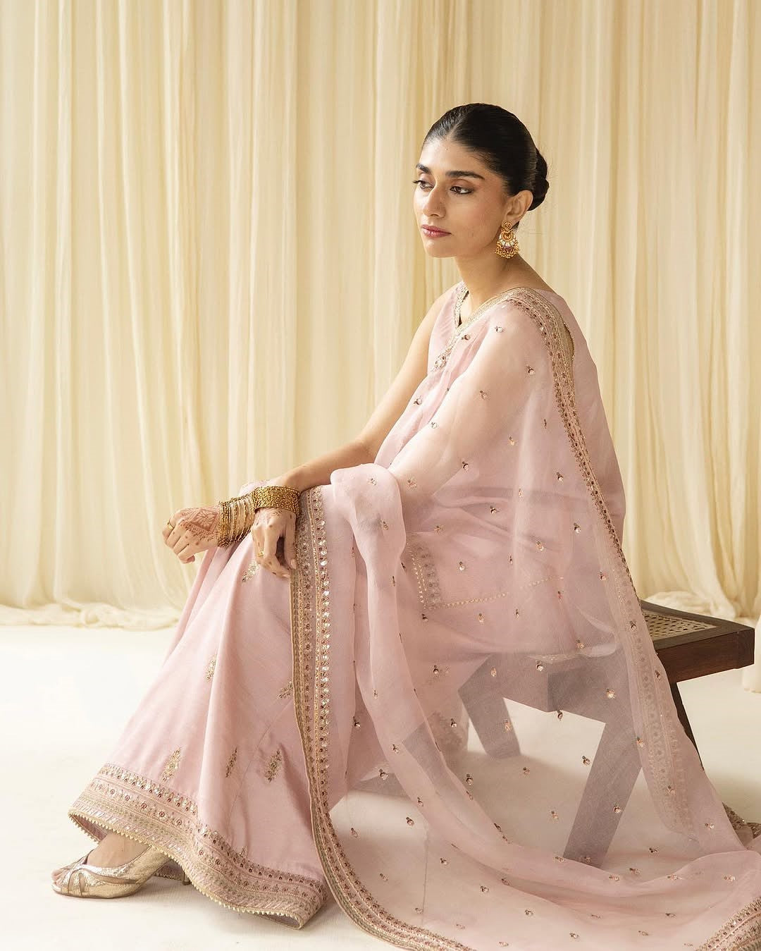 Misty Blush | 3-Piece Stitched Embroidered Outfit