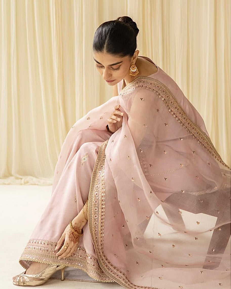 Misty Blush | 3-Piece Stitched Embroidered Outfit