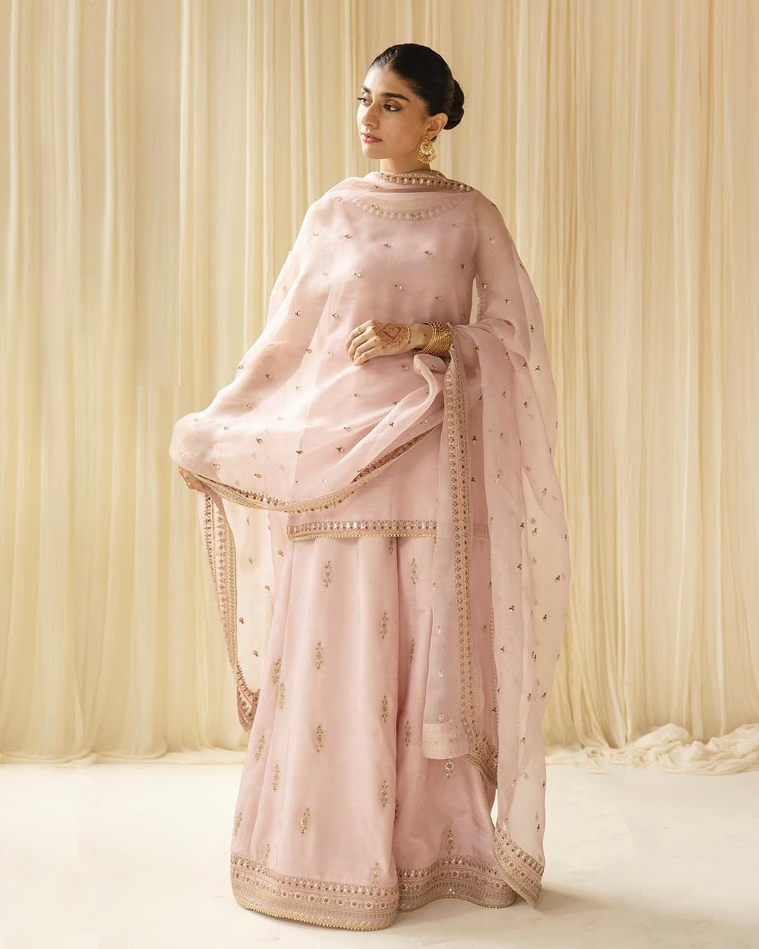 Misty Blush | 3-Piece Stitched Embroidered Outfit