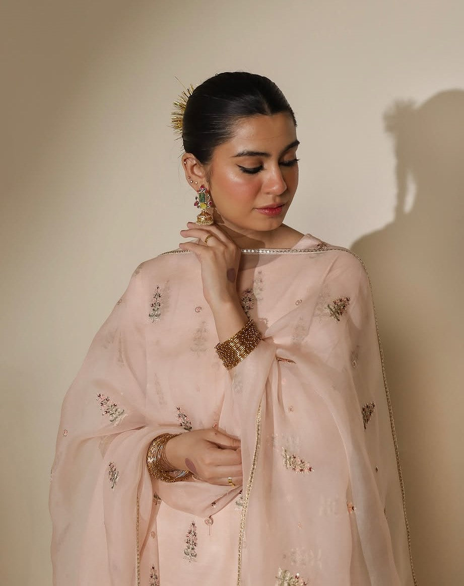 CHERRY BLOSSOM | 3-Pc Stitched Embroidered Outfit