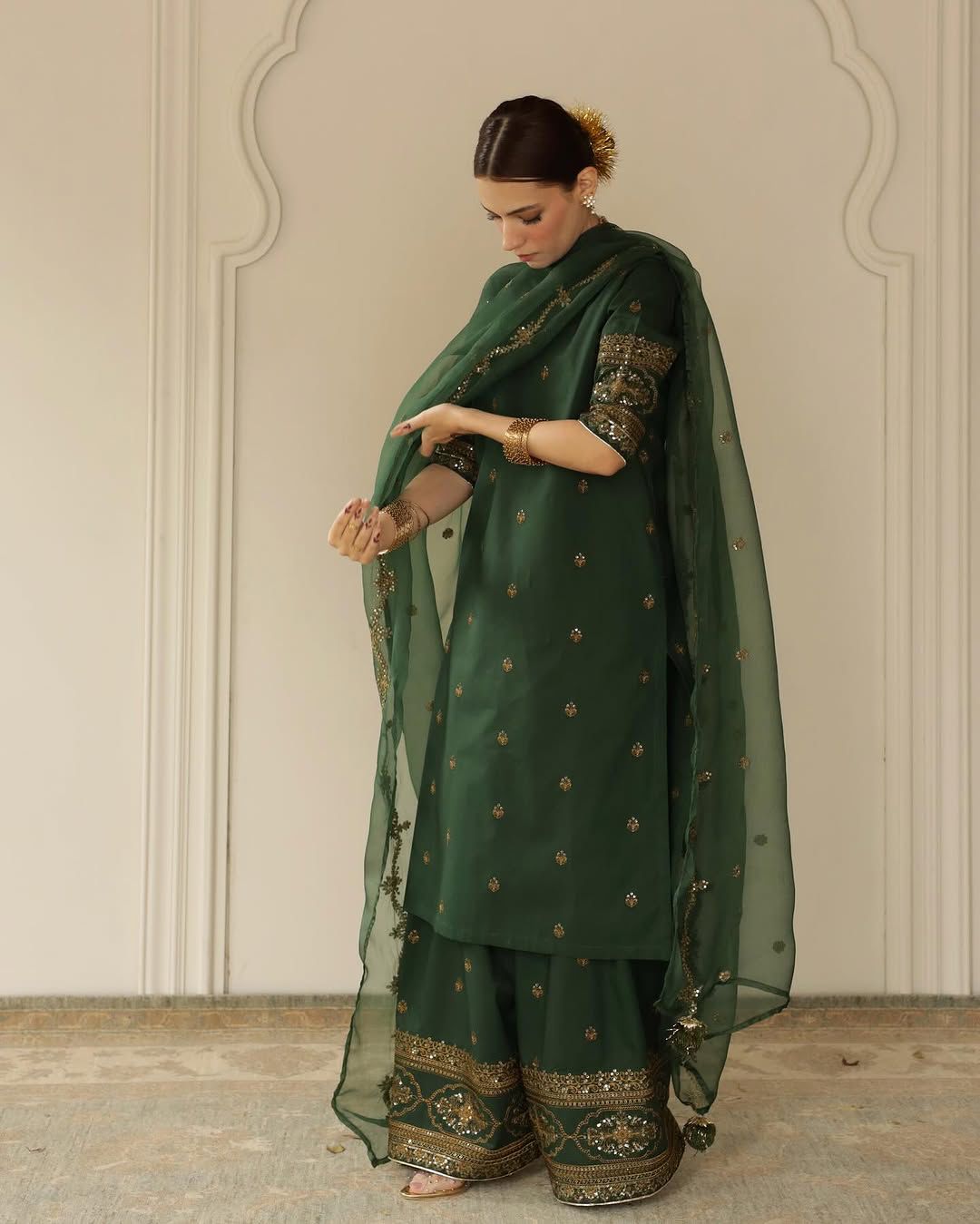 Midnight Green | 3-Piece Stitched Eid Arrival