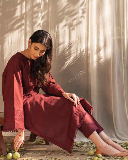 CRIMSON | 2pc stitched outfit