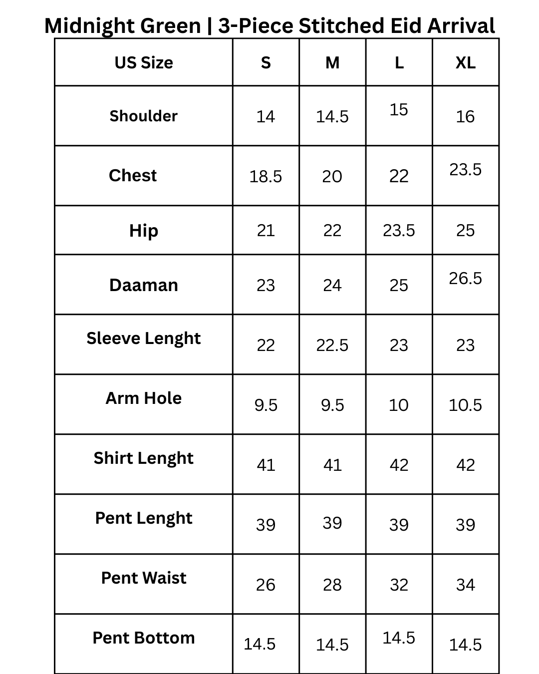 Midnight Green | 3-Piece Stitched Eid Arrival