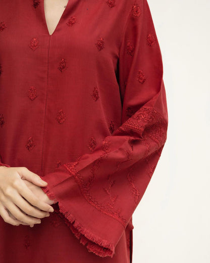 SCARLET | 2-Piece Lawn Stitched Embroidered Outfit
