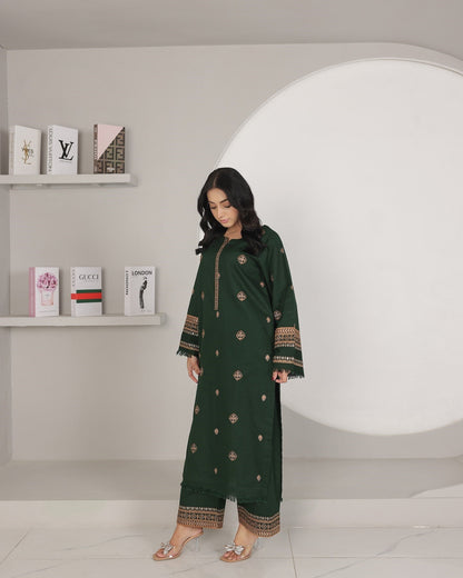 JADE | 2-piece Stitched embroidered outfit