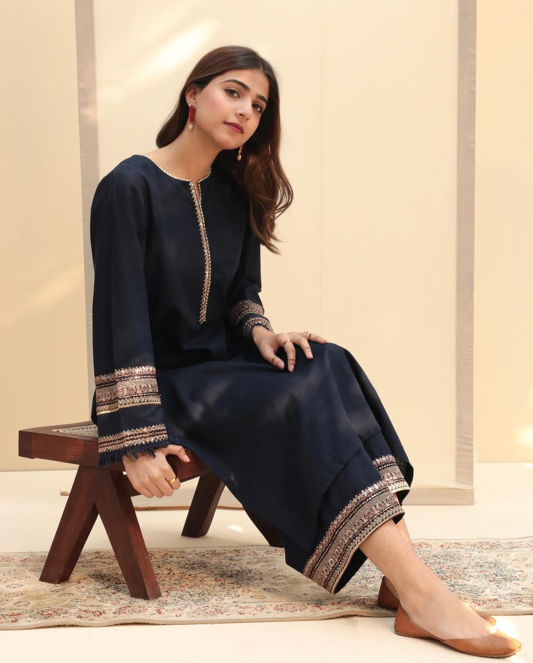Midnight Blue | 2-pc stitched outfit