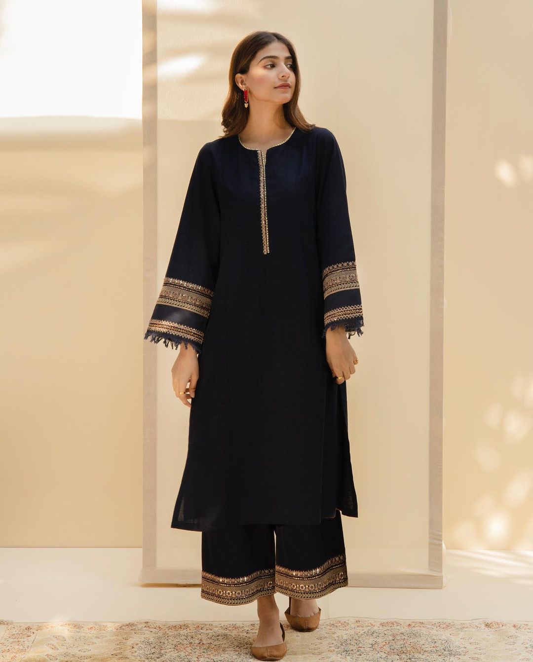 Midnight Blue | 2-pc stitched outfit