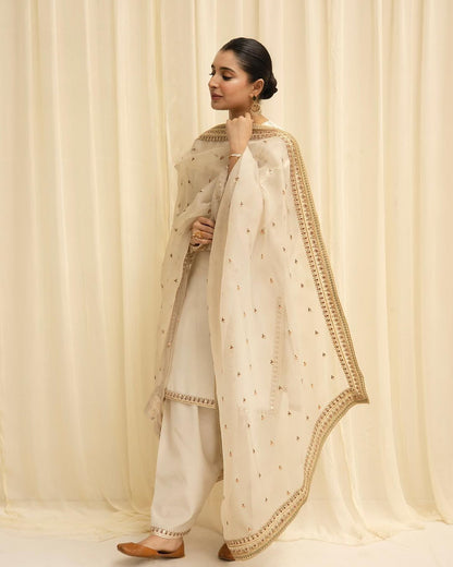 Gulnoor | 3-PC Stitched Embroidered Outfit