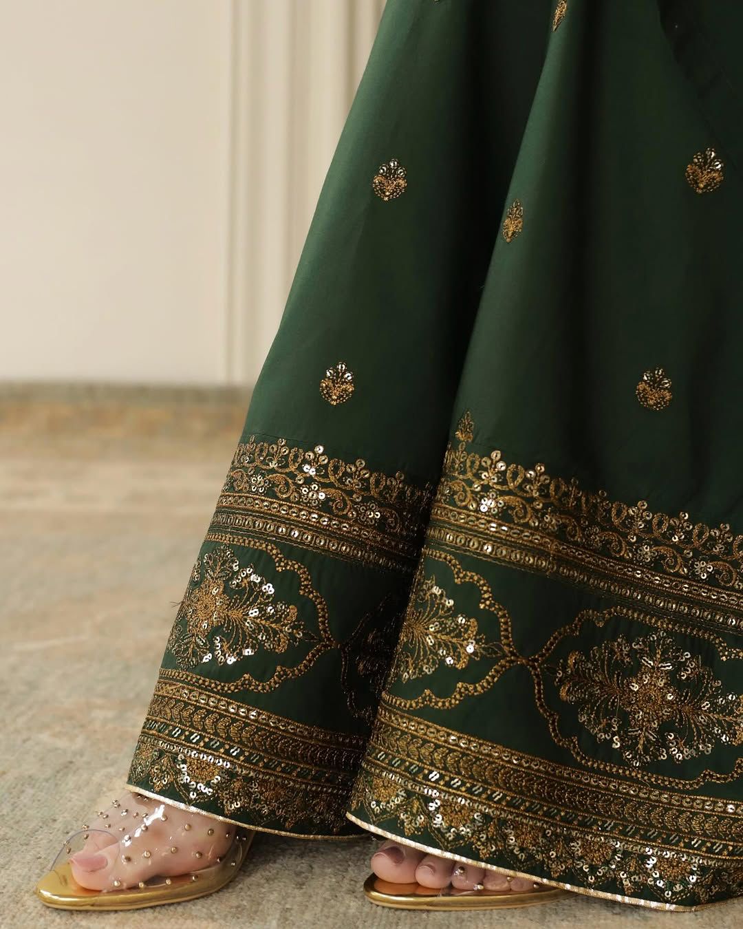 Midnight Green | 3-Piece Stitched Eid Arrival
