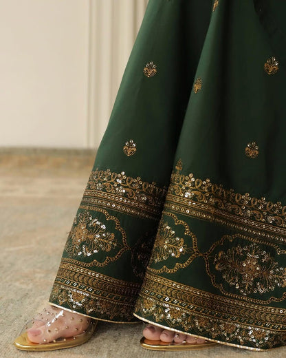 Midnight Green | 3-Piece Stitched Eid Arrival