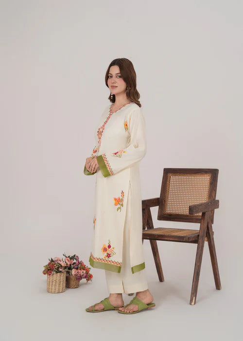 Ivory | 2-Piece Stitched Winter Arrival