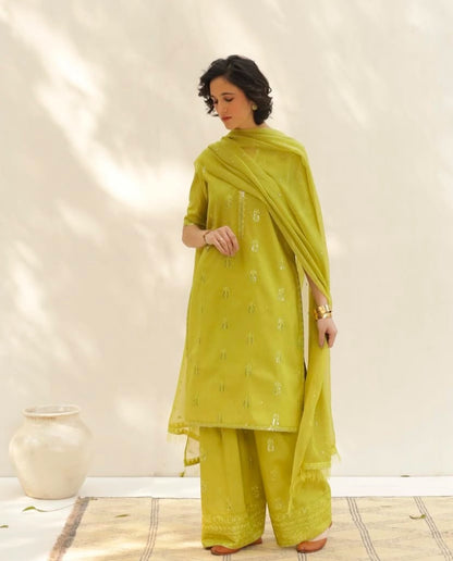 Lemon Veil | 3-Piece Stitched Lawn Arrival