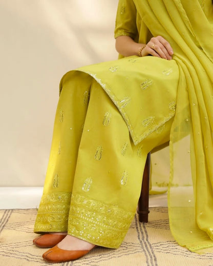 Lemon Veil | 3-Piece Stitched Lawn Arrival