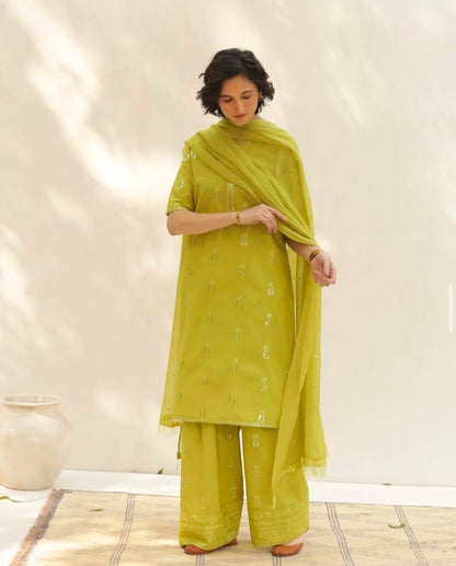 Lemon Veil | 3-Piece Stitched Lawn Arrival