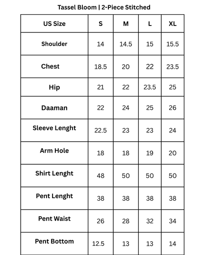 Pearly Bloom | 2-Piece Stitched Suit