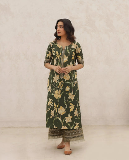Olive Bloom | 2-Piece Stitched Eid Arrival