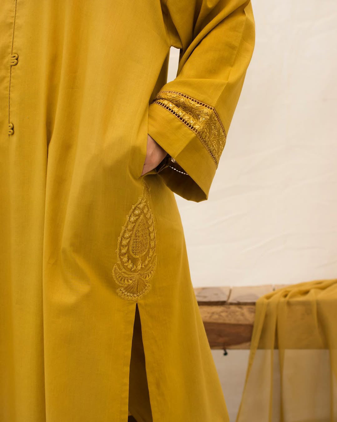 Mustard Bloom | 3-Piece Stitched Eid Arrival